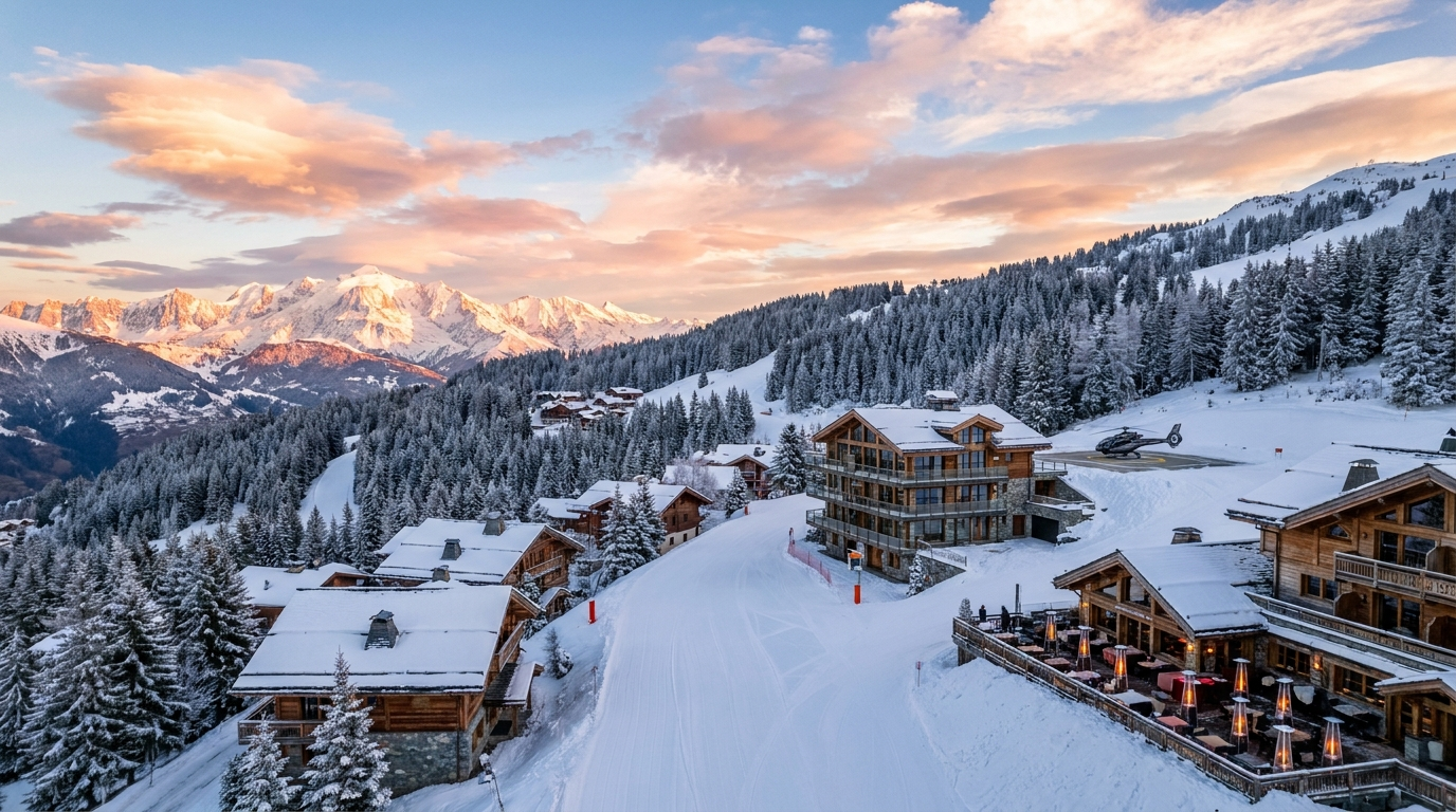 Luxury villa rentals in Courchevel with private pool and concierge service